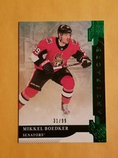 2019-20 Artifacts Hockey Emerald Parallel #71 Mikkel Boedker #/99 Ottawa...