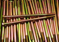 (25) Hex Head 3/8-16 x 8" Grade 8 Bolts Yellow Zinc Cap Screws