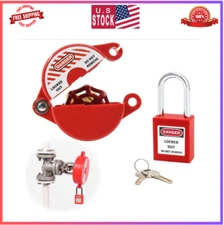 Outdoor Faucet Lock with Safety Padlock - Water Spigot Lock, Hose Bib Lock for 1