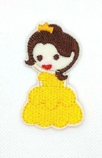 Cute girl Embroidery Patch Cartoon Iron On Kids Applique Woman DIY 128