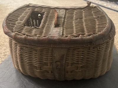 Panier De Pêche Vintage En Osier – Décoratif Et Utilisable