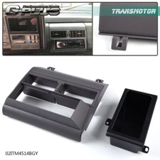 FIT FOR 88-94 CHEVY GMC TRUCKS RADIO CAR STEREO POCKET DASH BEZEL TRIM KIT GRAY