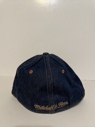 2015 Mitchell & Ness Portland Trail Blazers Denim Style Fitted Hat Size 7 - Picture 5 of 11