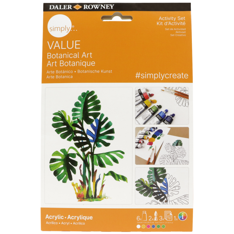Daler-Rowney Simply Acrylic Botanical Activity Set