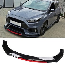 For Ford Focus Front Bumper Lip Splitter Spoiler Body Kit Blackred For Ford Focus Front Bumper Lip Splitter Spoiler Body Kit Blackred