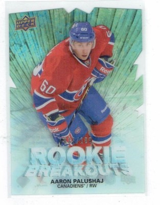11-12 UD Upper Deck Rookie Breakouts  Aaron Palushaj  /100  Rookie