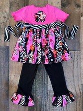 Fall Boutique Floral Girl Outfit  Cute Fall Winter Girl Clothes