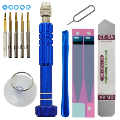 COLOMAX 11 Teiliges Reparatur Werkzeug Set geeignet für iPhone 16, 15, 14, 13, 12, 11, X