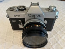 Canon FT QL 35mm SLR Film Camera, 50mm F/1.8 Lens, Tiffin Haze Cutter Filter