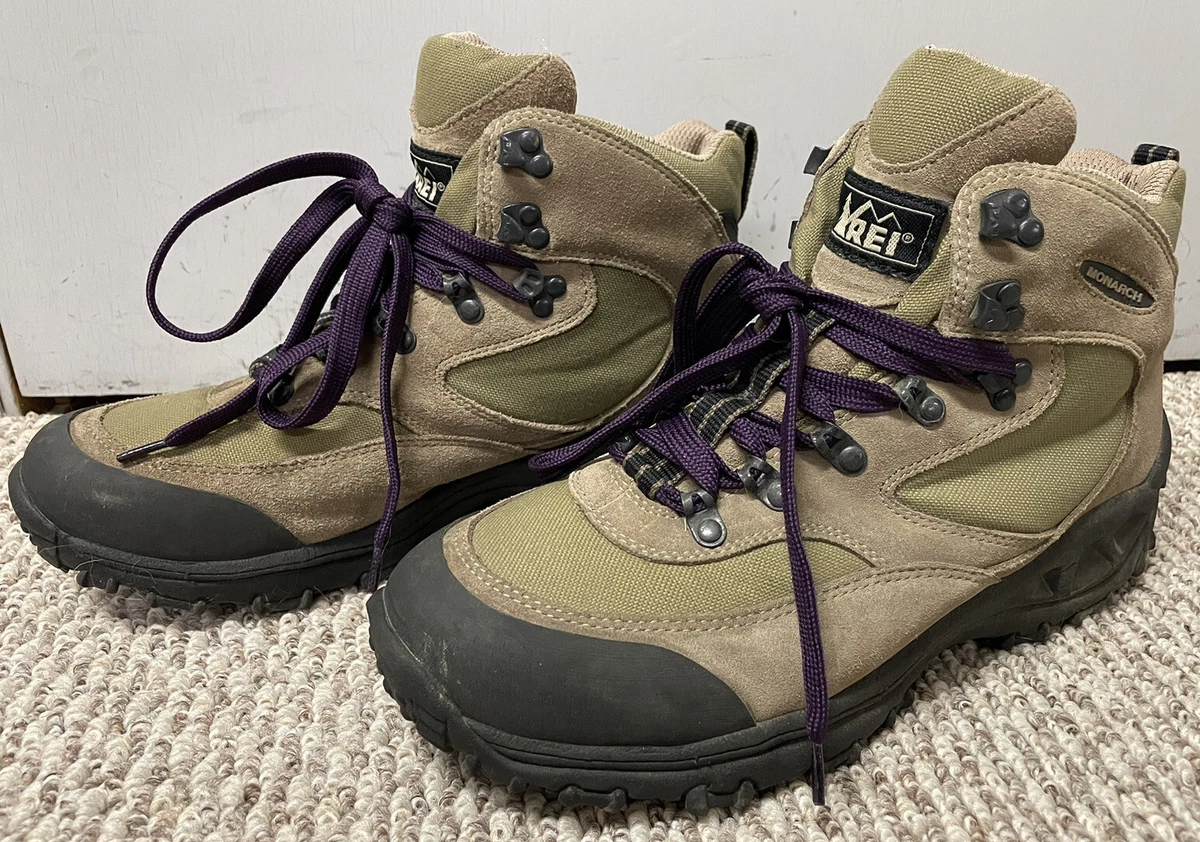 detail kold Imidlertid Womens REI Merrell Monarch Hiking Boots Size 11 Tan Brown Leather 6” 552222  EUC | eBay