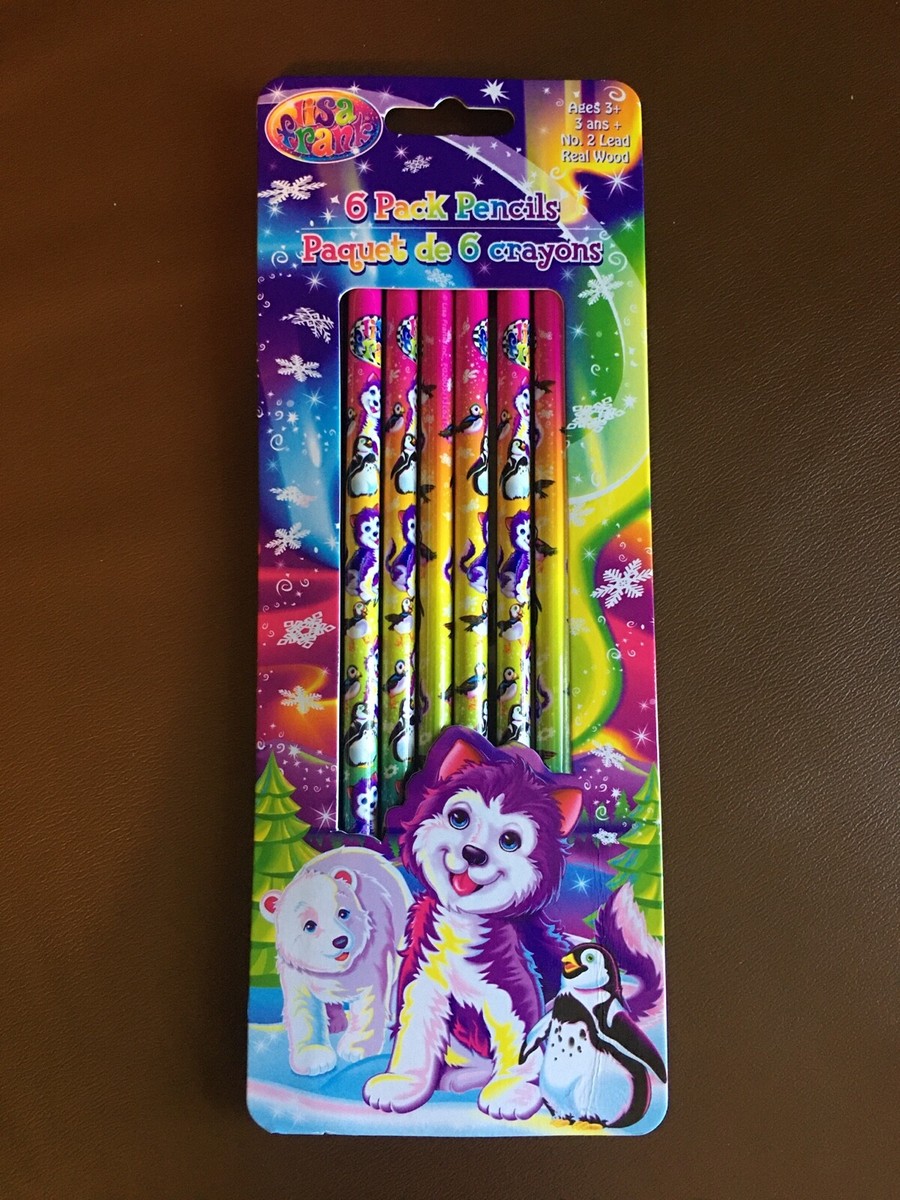NEW Lisa Frank Tikanni the Husky Puppy Dog 6 Pack No. 2 Hard Wood