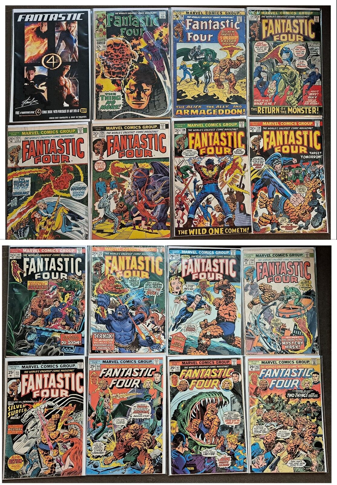 Fantastic Four Vintage Comic Book Lot Ranging from 1968-2013 (Bagged & Boarded)