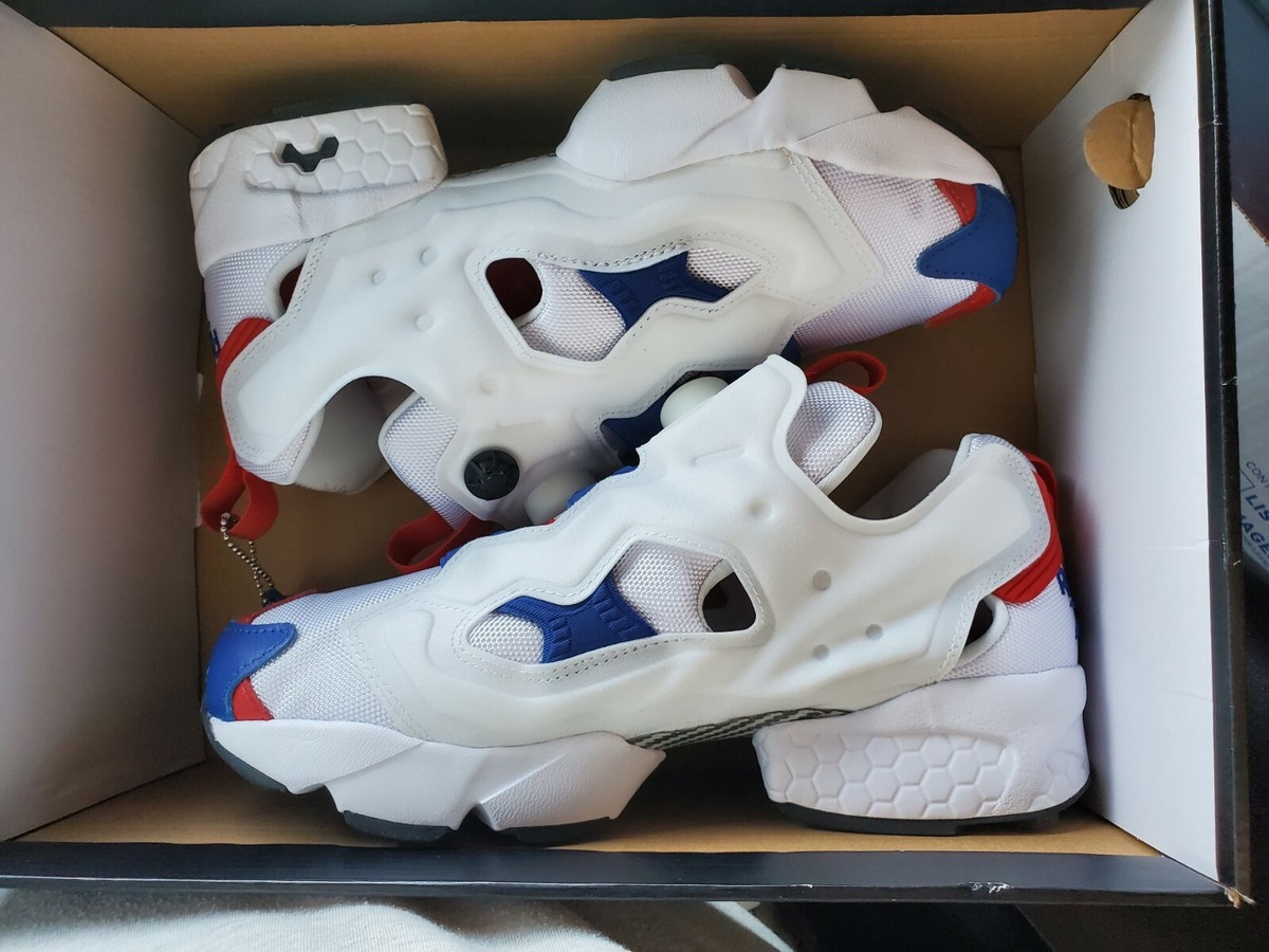 REEBOK★INSTAPUMP FURY 95★兼用★WHITE/BLUE/RED Reebok Men's Instapump Fury 95 Sneakers in White/Red/Vector