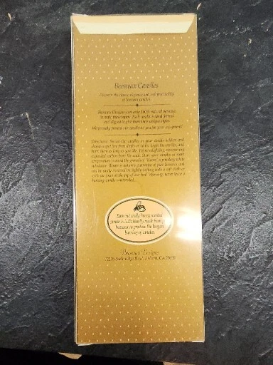 Beeswax Designs Candles 12" Swirled Taper Pink Open Box With New Candles - Image 3 of 4