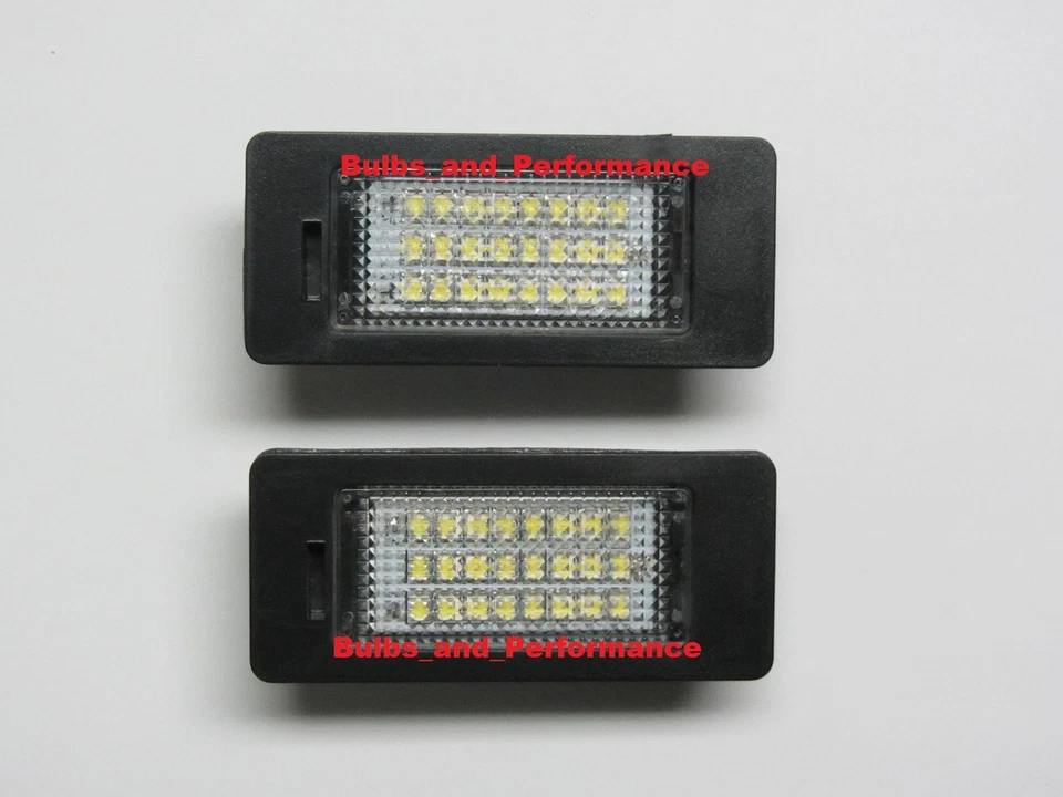 BMW 24 LED License Plate Lights Lamps for E39 E60 E70 E82 E90 E92 F30 Error Free - Image 2 of 4