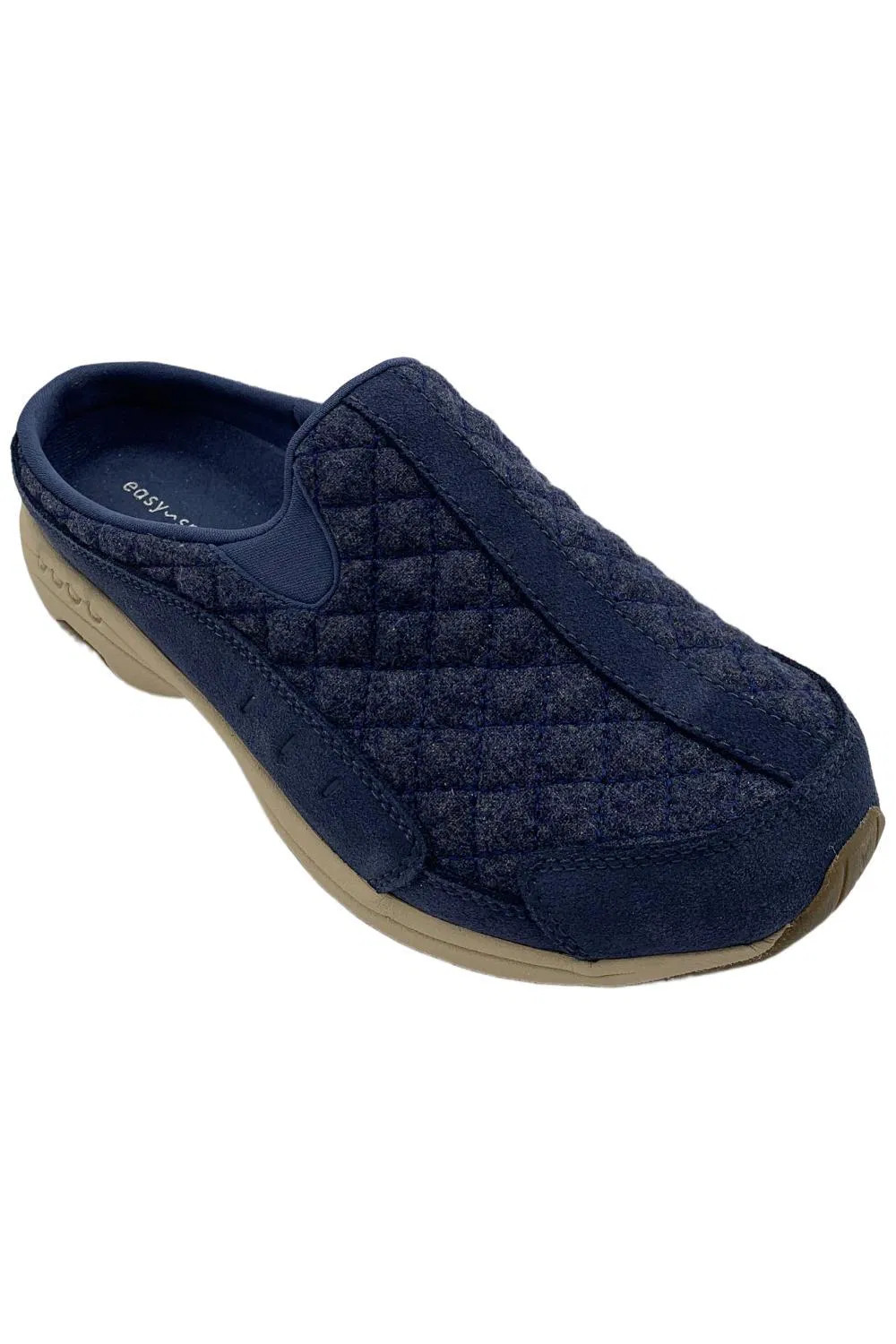 Easy Spirit Women's Traveltime Walking Clog Navy Quilt