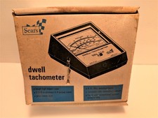 Vintage Sears Dwell Tachometer Model 161.2177 W Box Manual Diagnostic Meter