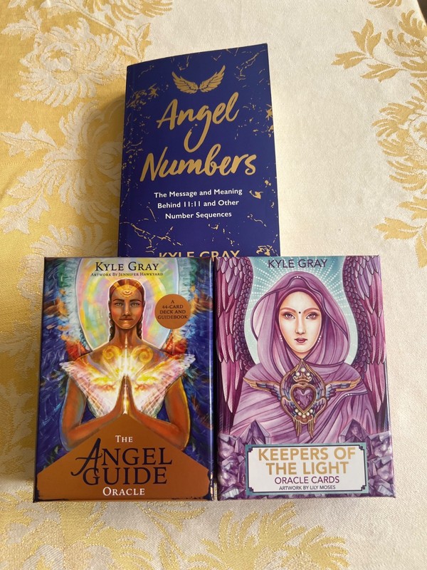 2 sets of Kyle Grey Oracle decks and 1 book