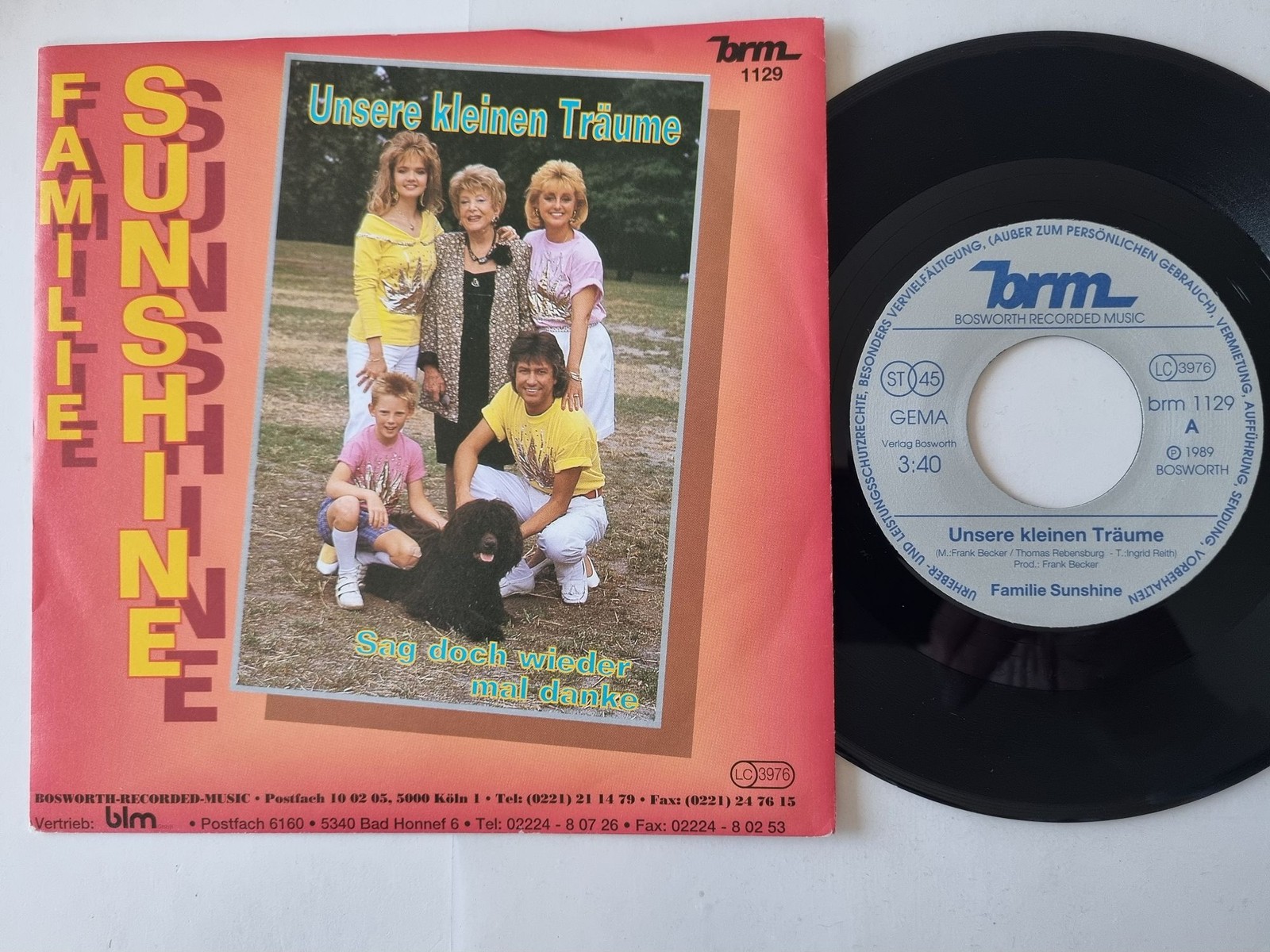 Familie Sunshine - Unsere kleinen Träume 7'' Vinyl Germany