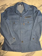 Vintage 80s Levi's For Men Button Shirt Size Medium Orange Tab Long Sleeve