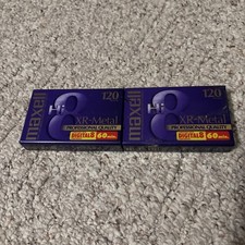 2x New Maxell 120 XR-Metal Hi 8 mm 60min Video Cassette