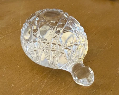 Waterford Crystal Turtle Tortoise Figurine Faceted Paperweight Ireland Vintage