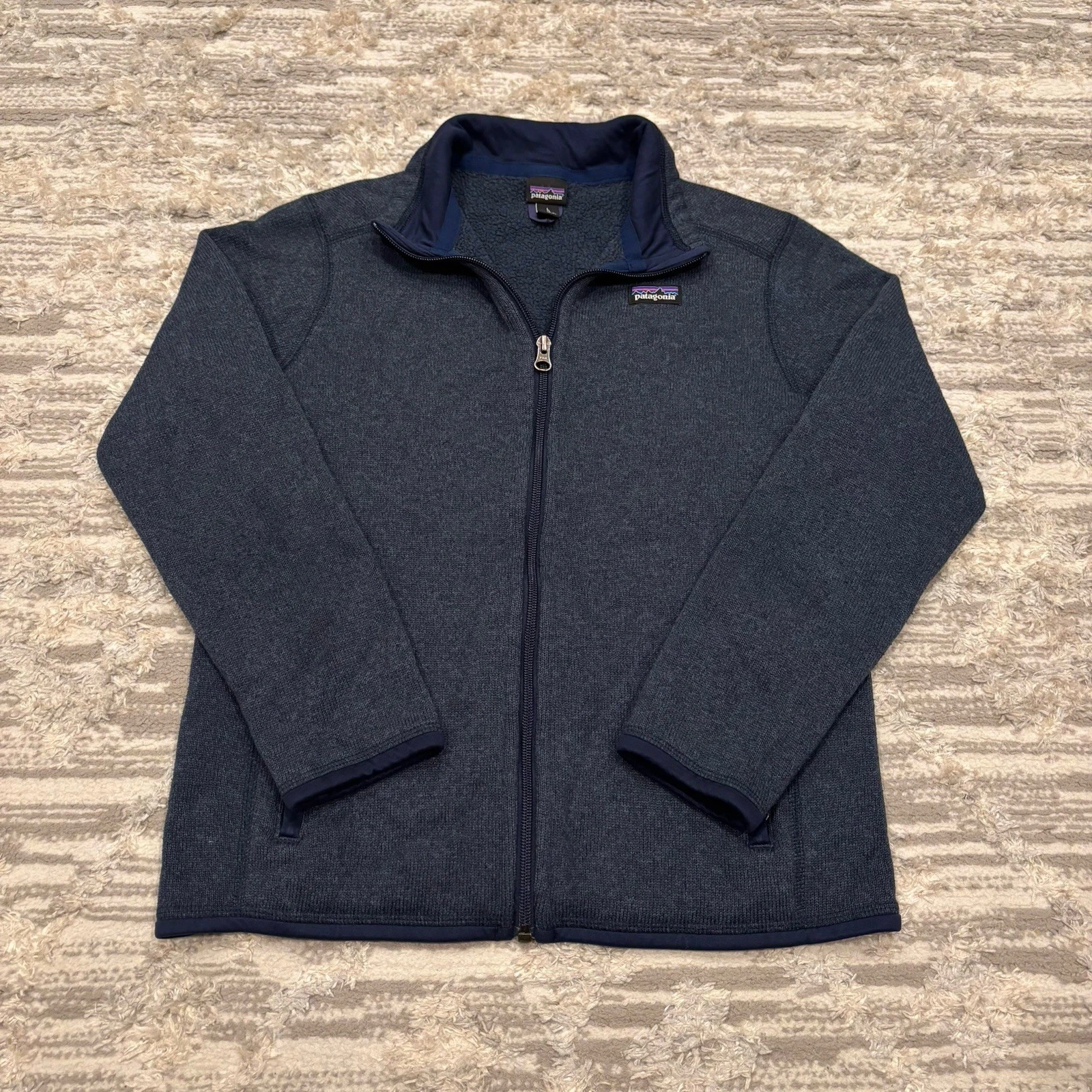 Patagonia Better Sweater Fleece Jacket Full Zip Kid’s Large 12 Outdoor Hike $99