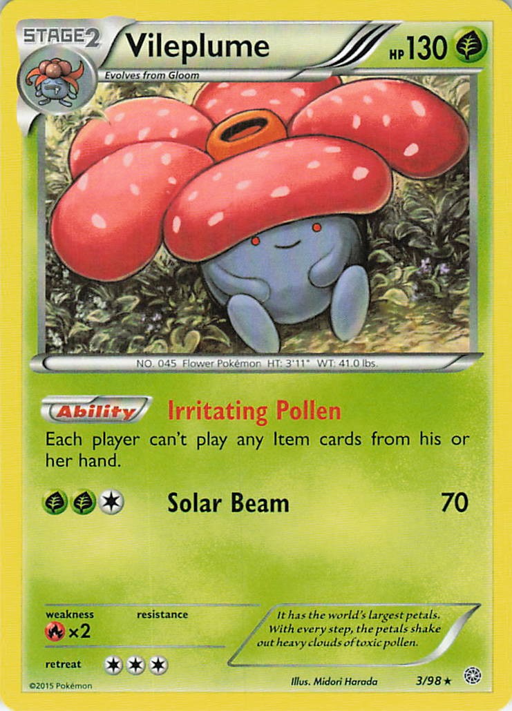 Vileplume Rare XY - Ancient Origins 3/98 NM