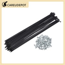 1Set 13G 215mm Length Bicycle Spokes Nipple 45 Steel Universal