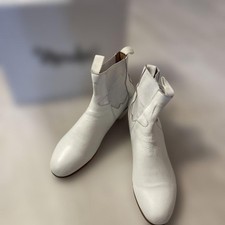 MENKES Flamenco Shoes Leather White Size 42 1 2