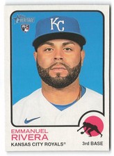 2022 Topps Heritage #192 Emmanuel Rivera Rookie Kansas City Royals