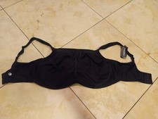 NWT Soma Sport Black Max Support Underwire Back Closure Sports Bra 36DDD