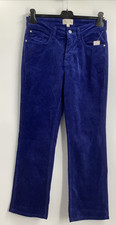 Pilcro by Anthropologie Women's THE YAYA Blue Flare Leg Corduroy Pants Size 29