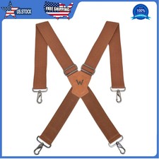 Welkinland 2 Inch Heavy Duty Work Suspenders with Swivel Hooks and Belt Loops