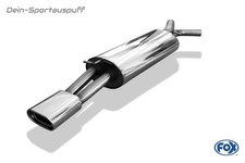 Fox Racinganlage (mit Soundrohr) VW Bora 1J inkl. Variant 135x80 flachoval