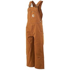 NEW CARHARTT Boys Duck Washed Bib Overall Size 7