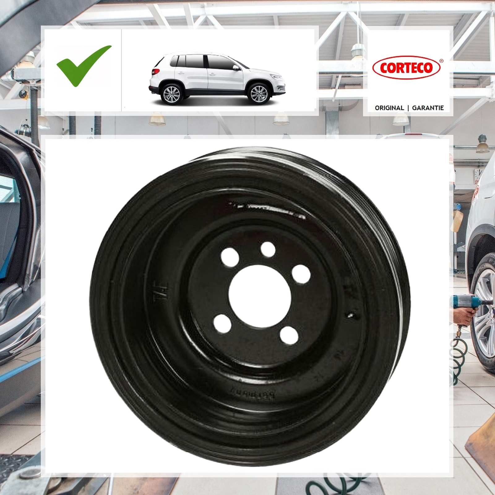 Corteco Riemenscheibe, Kurbelwelle VW TIGUAN (5N_) 2.0 TDI 4motion