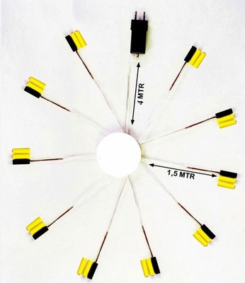 Batterie Netzteil Adapter 10x 3 AAA Micro Batterien 4,5V Wandler 1,5m Kabel