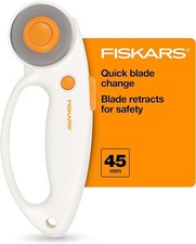 Rotary Cutter Fabric 45mm with Ergonomic Grip Steel Blade