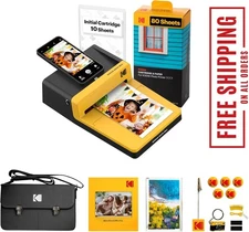 Dock ERA Plus 4PASS Instant Photo Printer, 4x6 inches, 80 Sheets Bundle