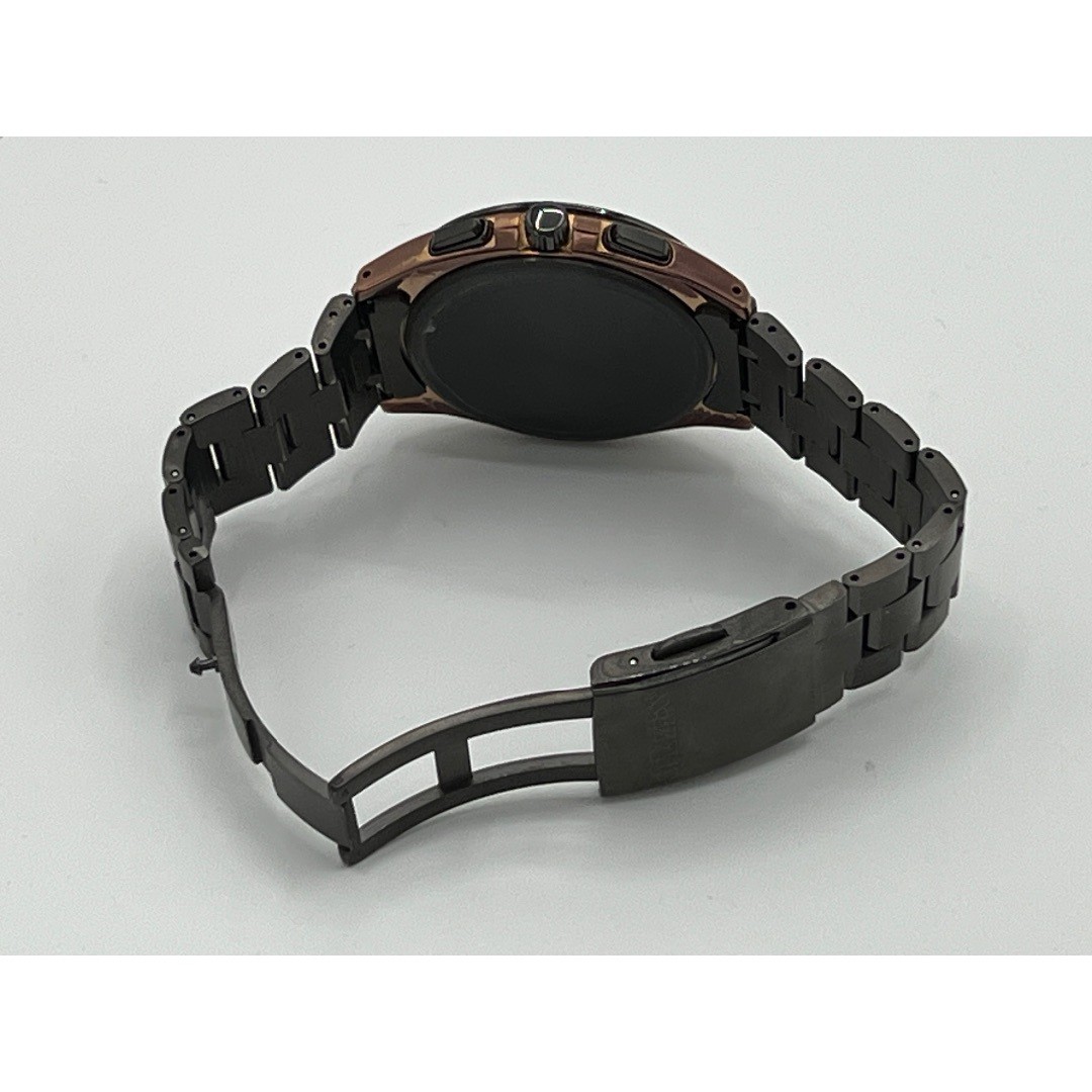 Citizen Atessa Eco-Drive Men's Watch Titanium Black Gold Used From Japan image 5