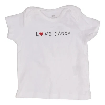 H&M, T-shirt, Größe: 62, Weiß, Baumwolle, Print, Unisex (Kinder) #Uh5 - Bild 1 von 4