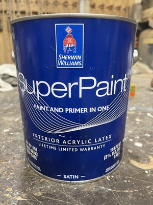 1 Gallon Sherwin Williams SuperPaint Interior Latex/9141 Waterloo Blue/ Satin