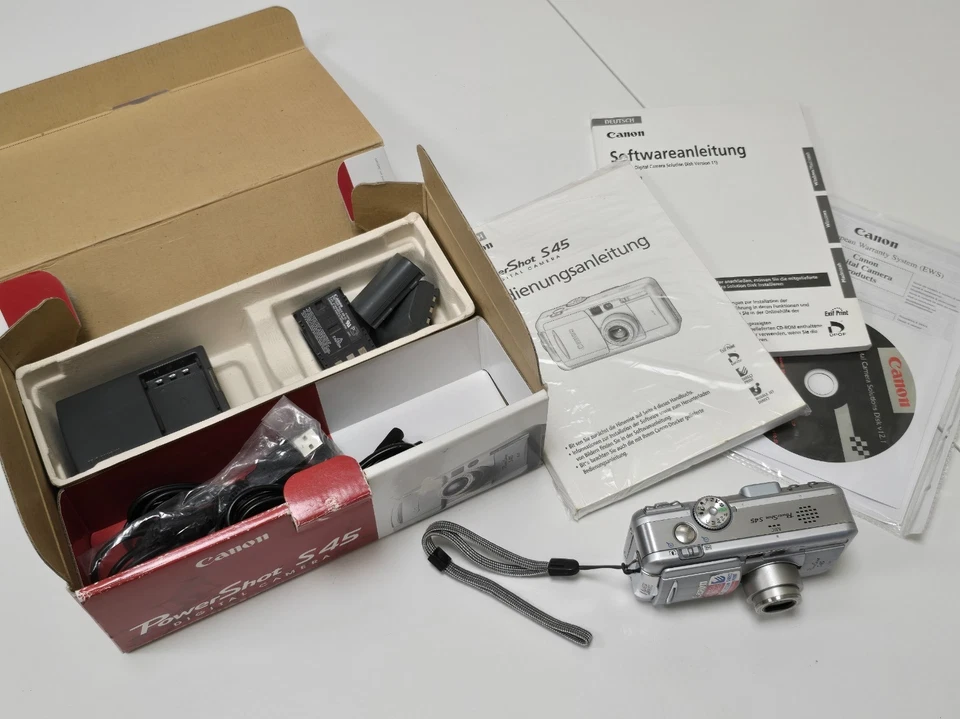 CANON PowerShot "S 45", gebraucht und okay, komplett in OVP