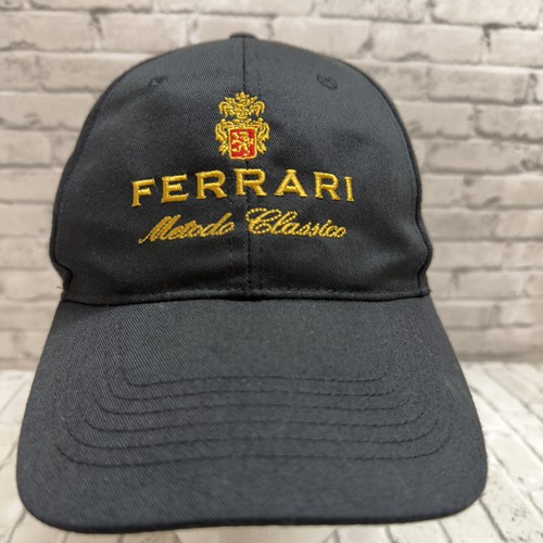 Ferrari Hat Cap Strap Back Mens One Size Black F1 Racing Metodo Classico
