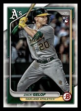 Zack Gelof 2024 Bowman #14 Oakland Athletics ROOKIE RC *025