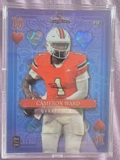 2024 Wild Card 5 Card Draw Came Ward 1/2 10 of Hearts Miami Hurricanes