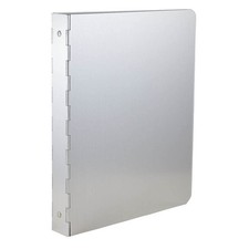 Aluminium 1 inch Binders - Silver 3 Ring Aluminum Binder - Sold Individually