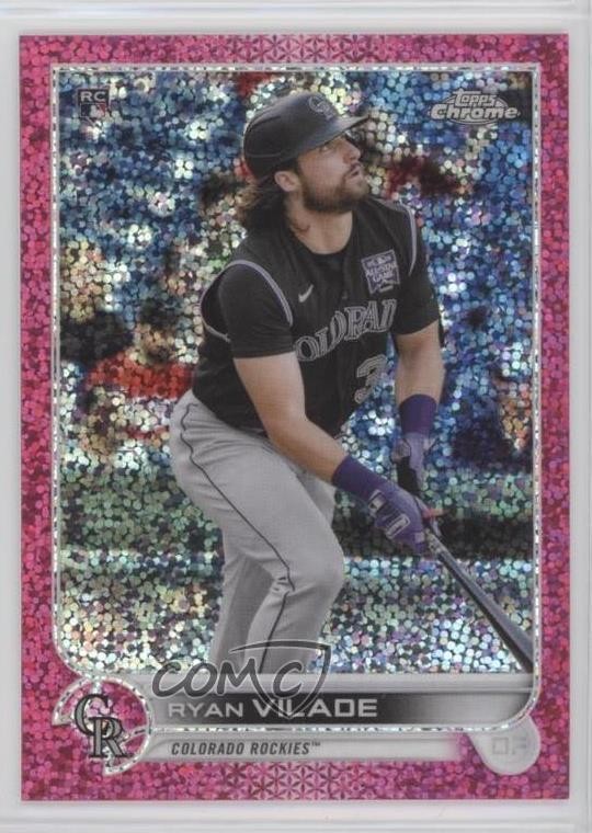 2022 Topps Chrome Magenta Speckle Refractor 97/350 Ryan Vilade #85 09wa