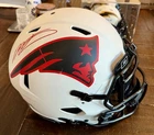 Mac Jones Signed New England Patriots Riddell Speed Authentic Full Size Helmet